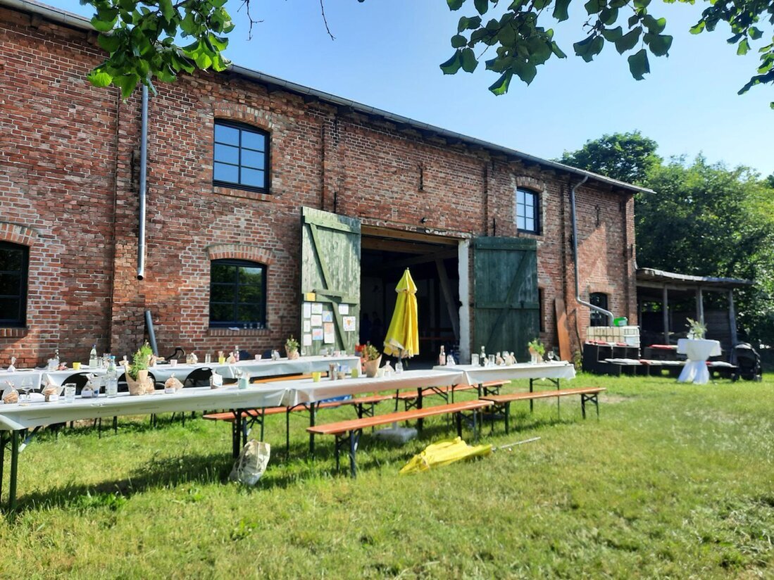 Eine große Scheune für Familienfeiern und Rumtoben